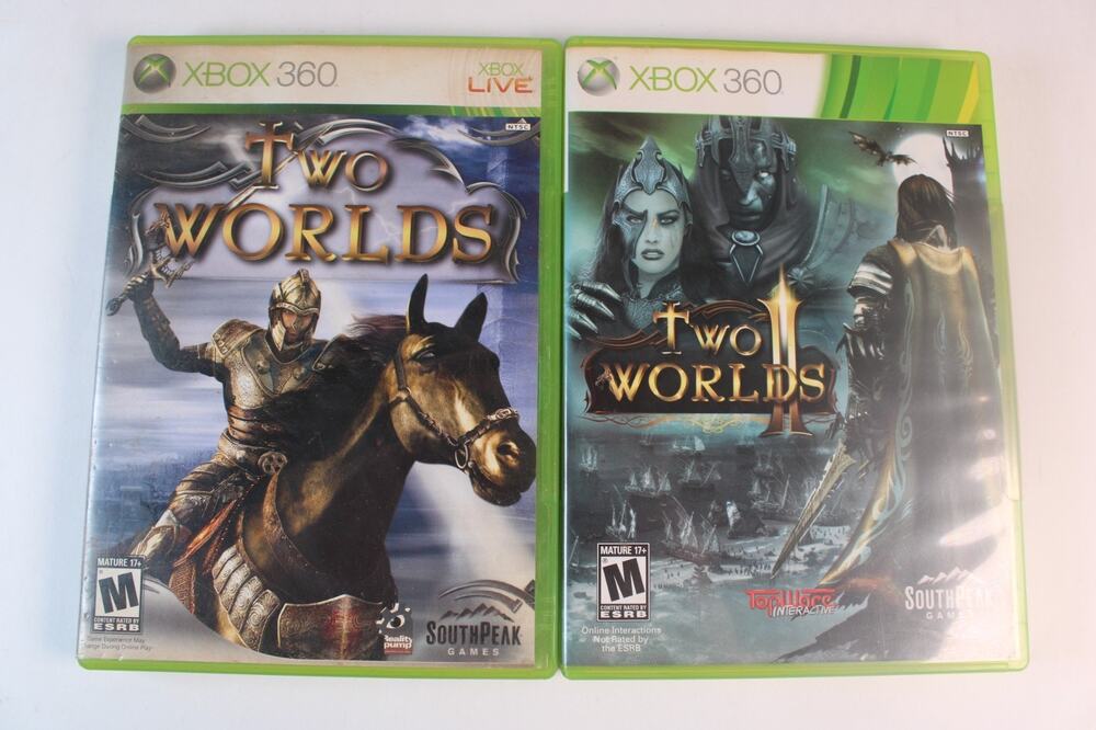 2 game lot/bundle: Two Worlds + Two Worlds II (Xbox 360) Authentic, Tested